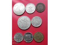 Lot mixt de 8 monede
