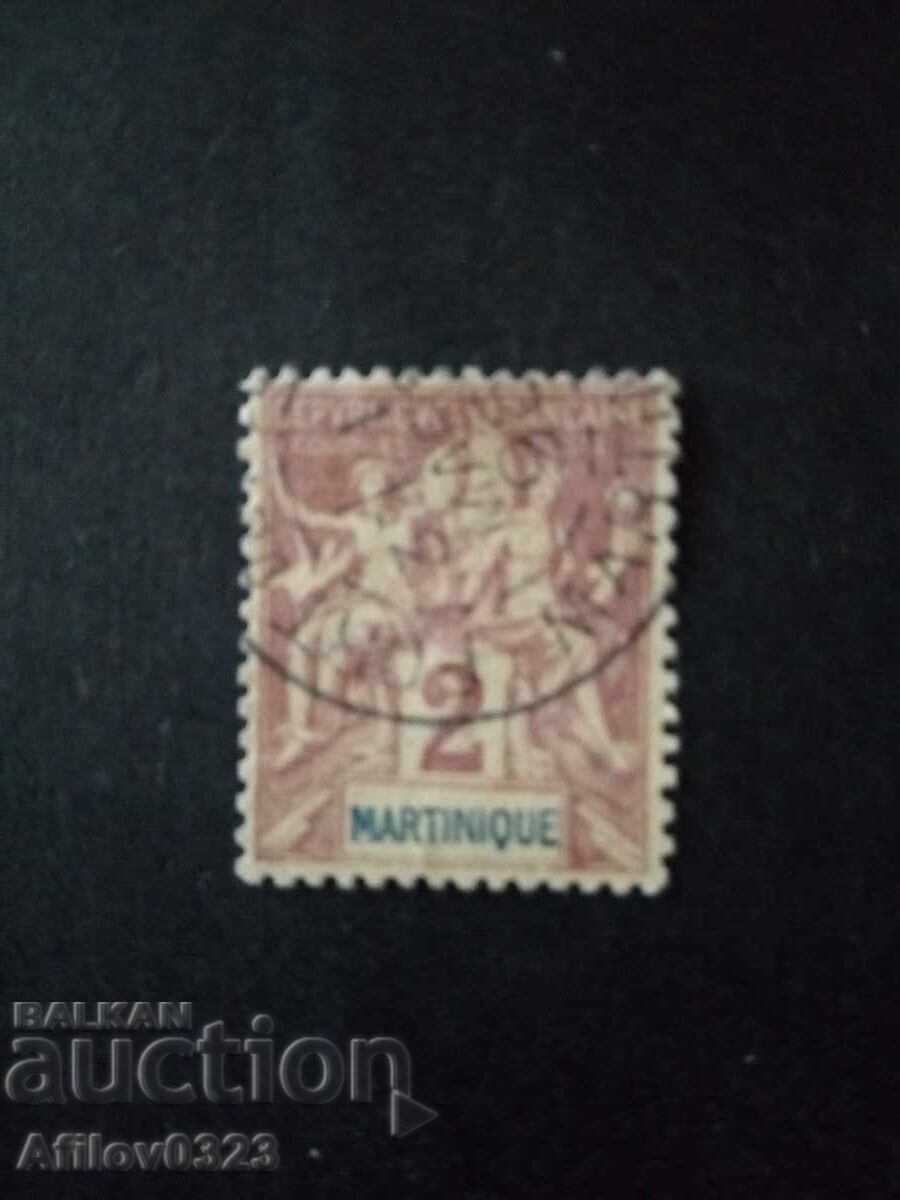 Marcă folosită - în Martinica - Franța