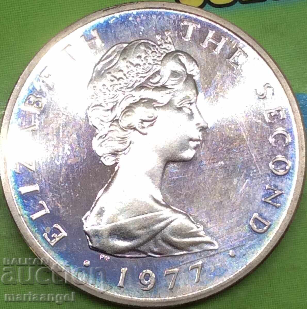 2 πένες 1977 Νήσος Μαν Ελισάβετ II - αρκετά σπάνιο - 5