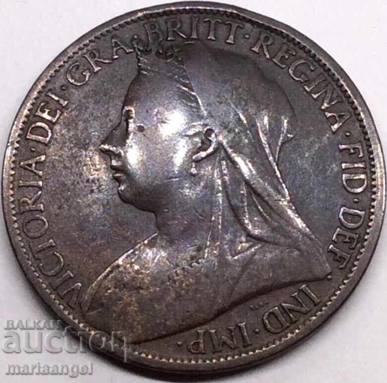 Παράδοση Ηνωμένο Βασίλειο 1 Πένι 1901 Βασίλισσα Βικτώρια 30 χιλ. χαλκός