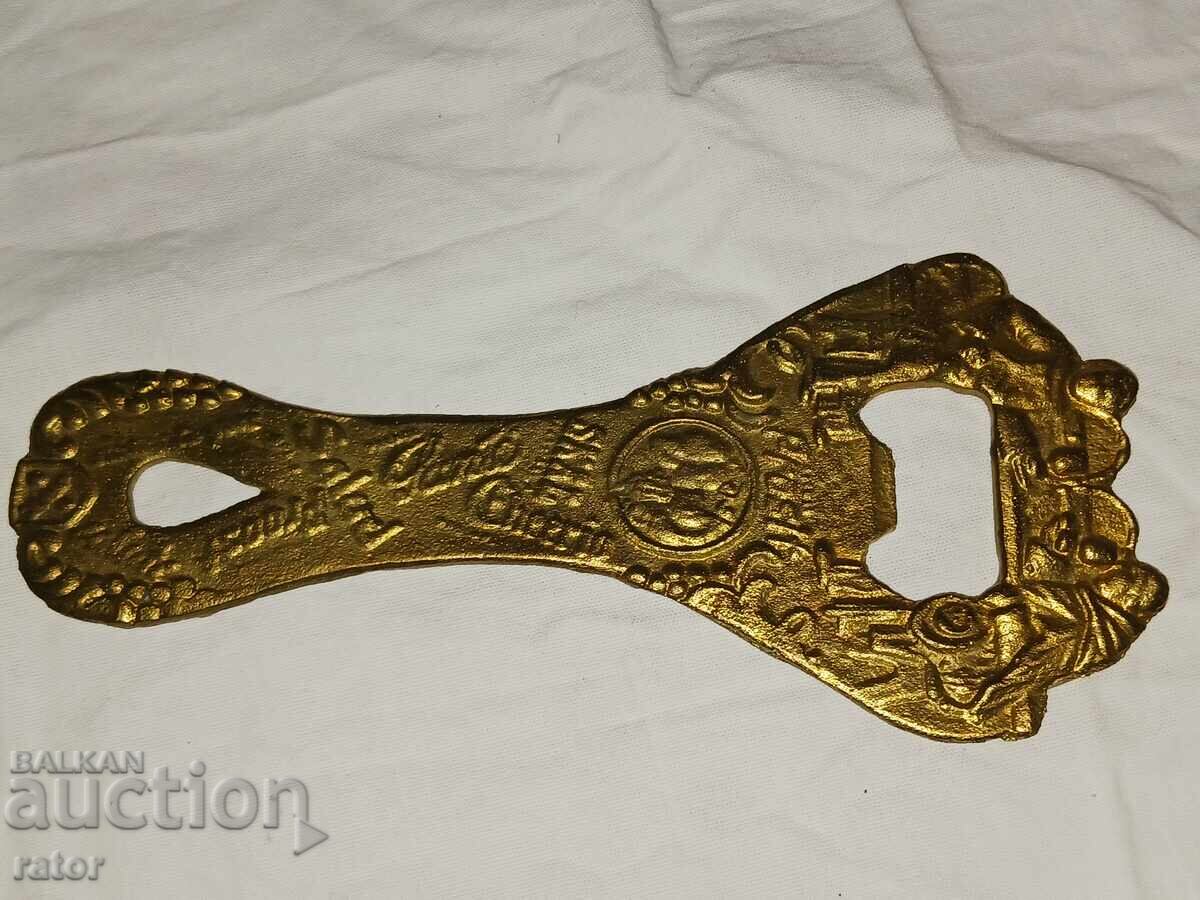 Licitație Deschizător de sticle vechi, bronz masiv. RAR