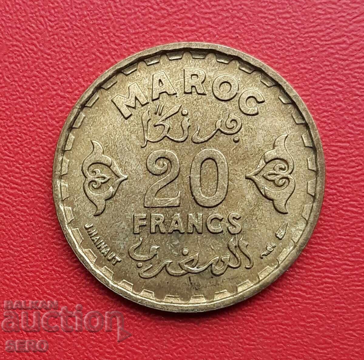 Maroc - 20 de franci 1952 Maroc - 20 de franci 1952