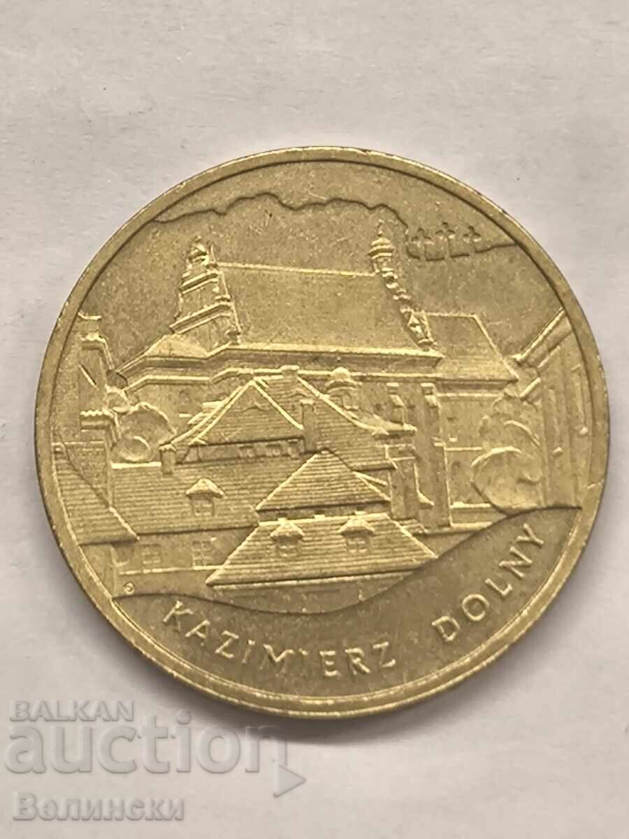 2 злоти 2008 Казимеж Долни 2 злоти 2008 Казимеж Долни