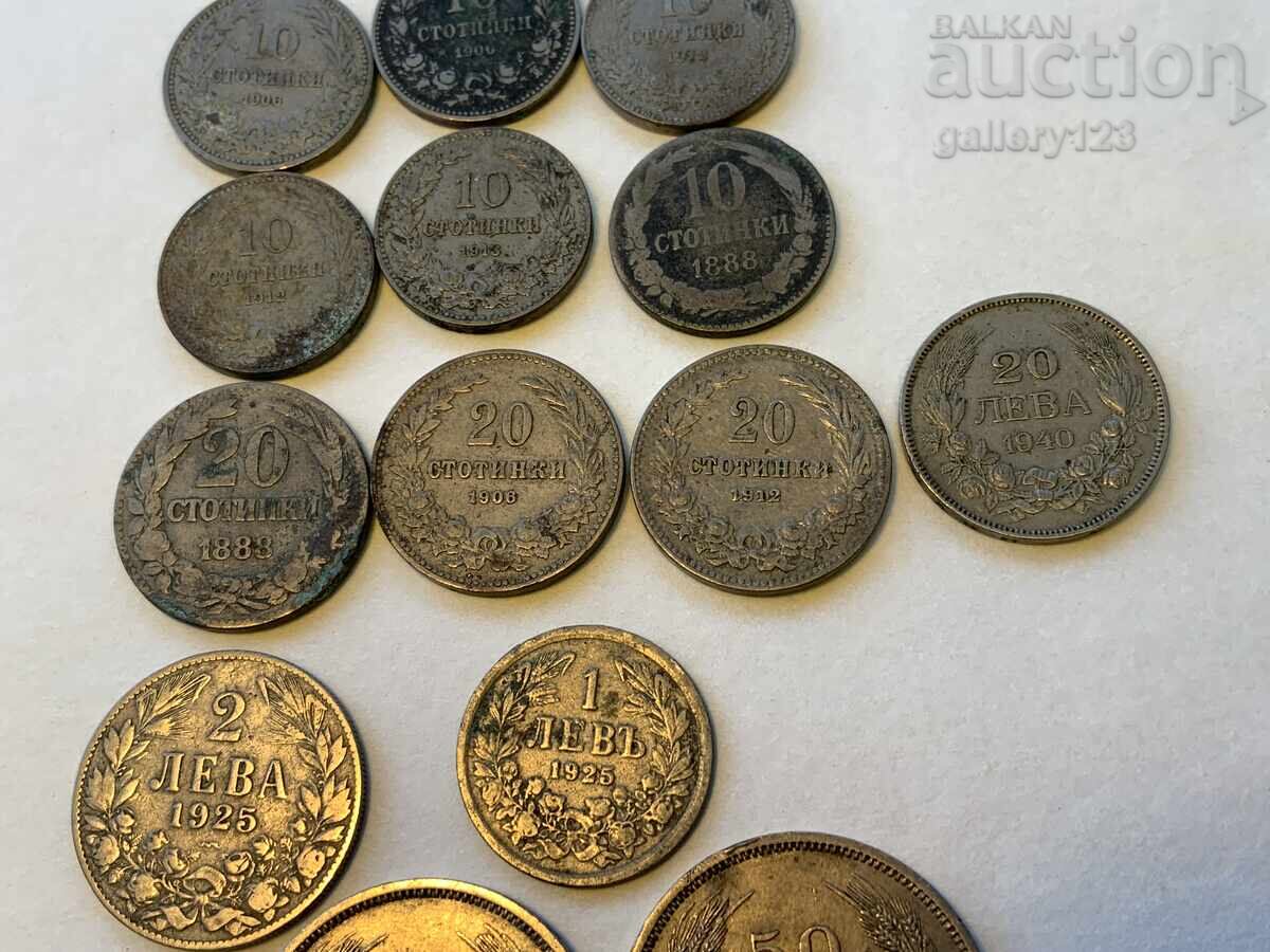 Lot of Tsar's Coins Bulgaria Various Years with price € 0.30 | 0.59 BGN Lot of Tsar's Coins Bulgaria Various Years with price € 0.30 | 0.59 BGN
