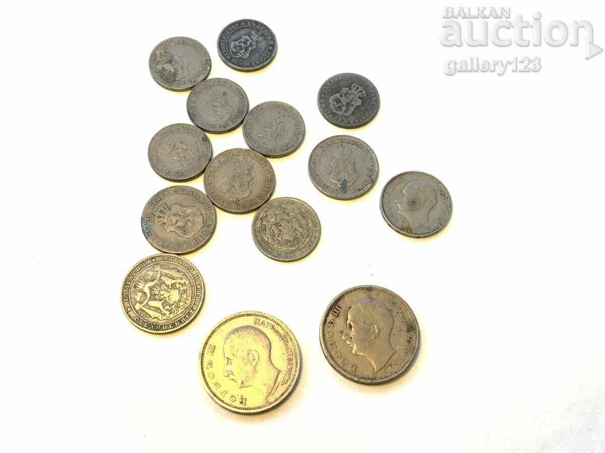 Lot of Tsar's Coins Bulgaria Various Years - 5 Lot of Tsar's Coins Bulgaria Various Years - 5