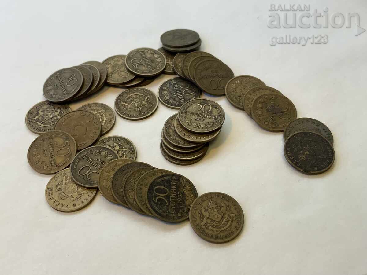 Лот царски монети стотинки - 5 Лот царски монети стотинки - 5