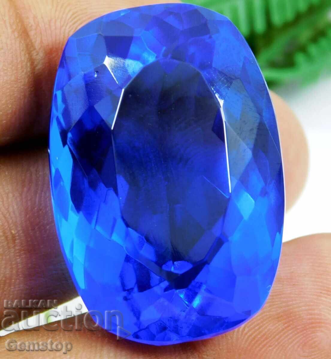 Аукцион БЗЦ! 115.85 к-та естествен танзанит кушон серт.OMGTL от 1ст! Аукцион БЗЦ! 115.85 к-та естествен танзанит кушон серт.OMGTL от 1ст!