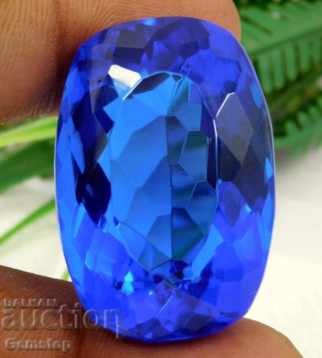 БЗЦ! 115.85 к-та естествен танзанит кушон серт.OMGTL от 1ст! - 5 БЗЦ! 115.85 к-та естествен танзанит кушон серт.OMGTL от 1ст! - 5