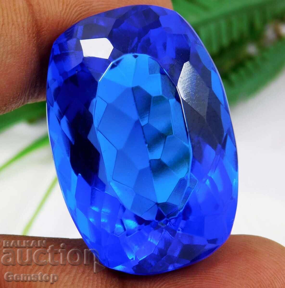 БЗЦ! 115.85 к-та естествен танзанит кушон серт.OMGTL от 1ст! - 6 БЗЦ! 115.85 к-та естествен танзанит кушон серт.OMGTL от 1ст! - 6