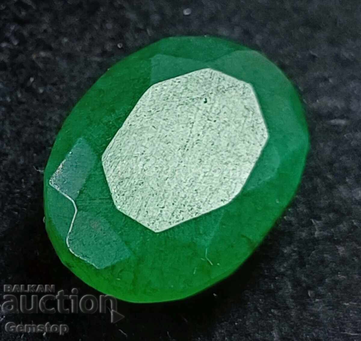 BZTS! 7.70 k-ta smarald natural oval certificat IGL de la 1st! BZTS! 7.70 k-ta smarald natural oval certificat IGL de la 1st!