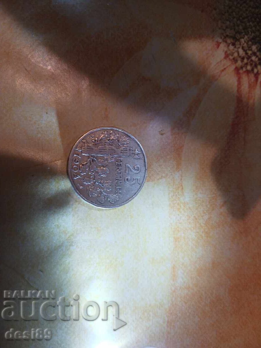 25 centimes 1904 - France