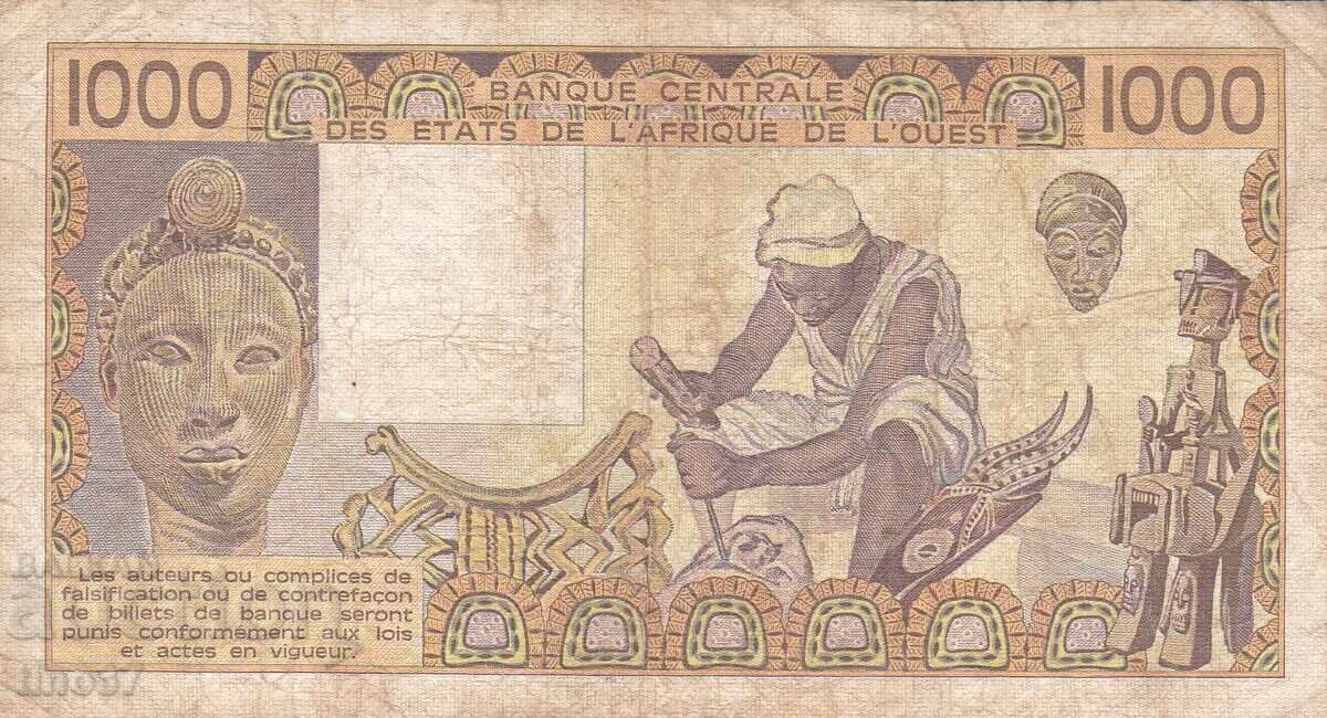 Auction  tino37 - WEST AFRICA /TOGO/ - 1000 FRANCS - 1986