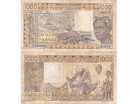 tino37- ΔΥΤΙΚΗ ΑΦΡΙΚΗ /ΤΟΓΚΟ/ - 1000 ΦΡΑΓΚΑ - 1986