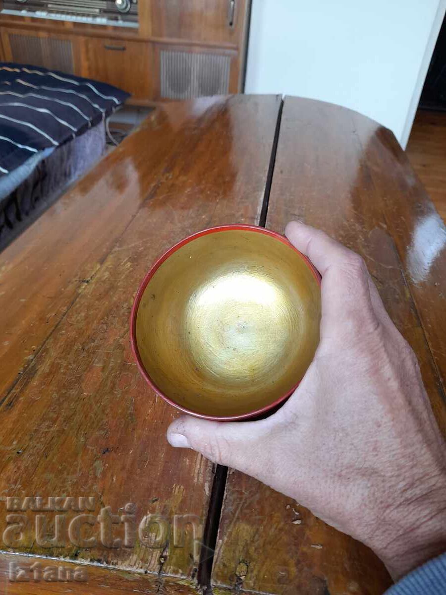 Veche farfurie de lemn, hohloma - 5