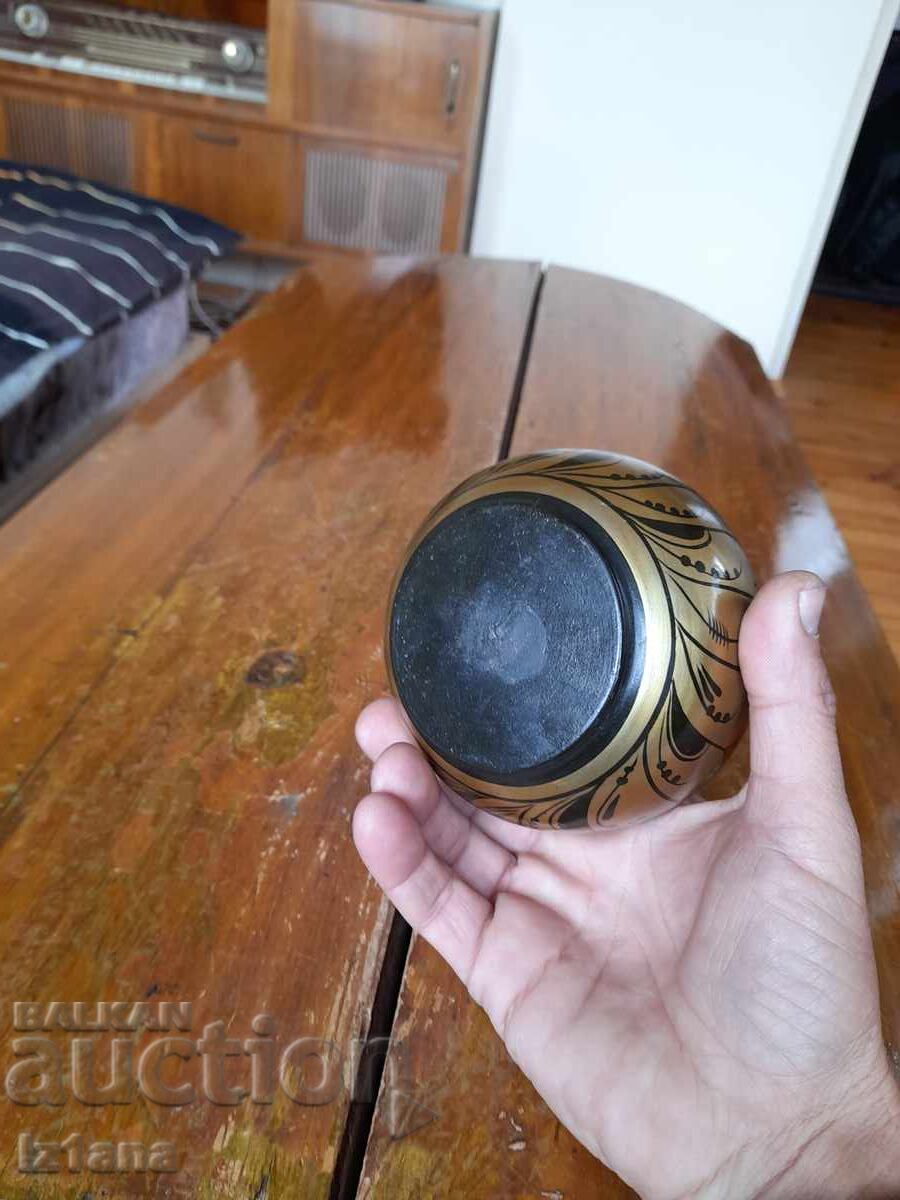 Veche farfurie de lemn, hohloma - 6