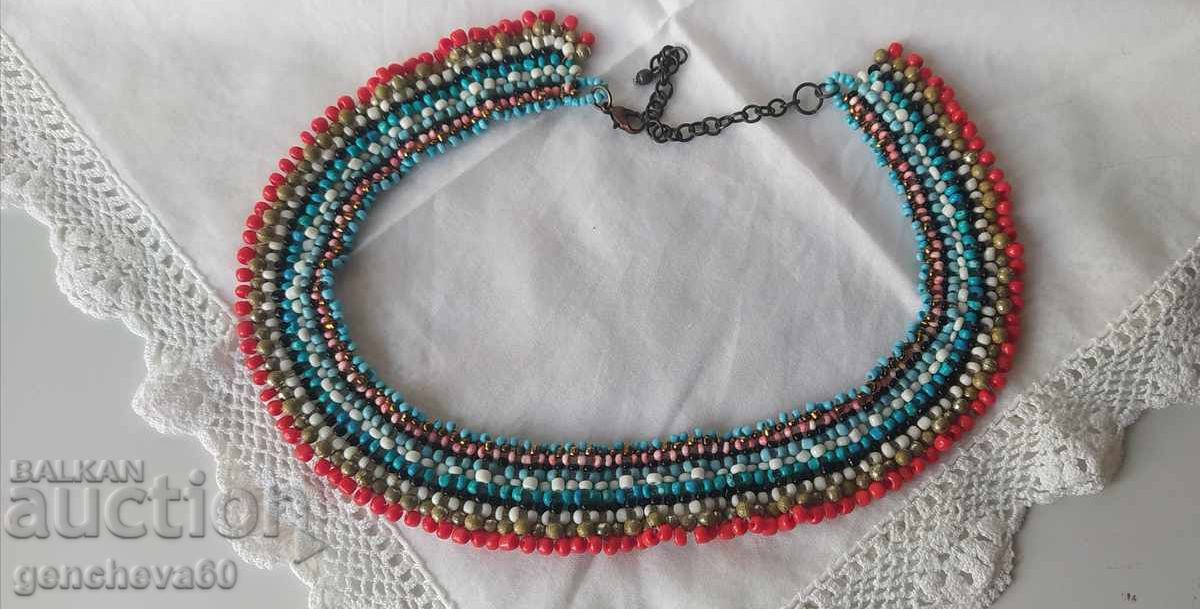 Beaded necklace and dance scarf - 6