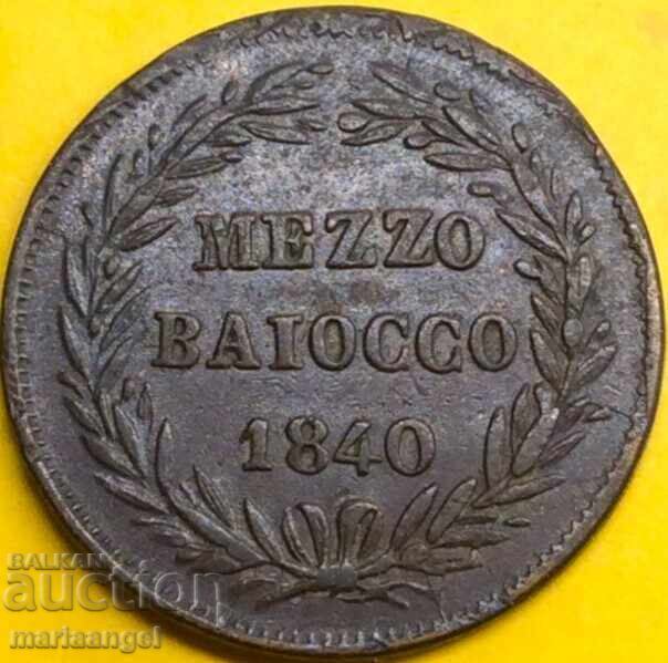 Доставка на мецо байоко 1/2 1840 Ватикан Григорий XVI 30мм Доставка на мецо байоко 1/2 1840 Ватикан Григорий XVI 30мм