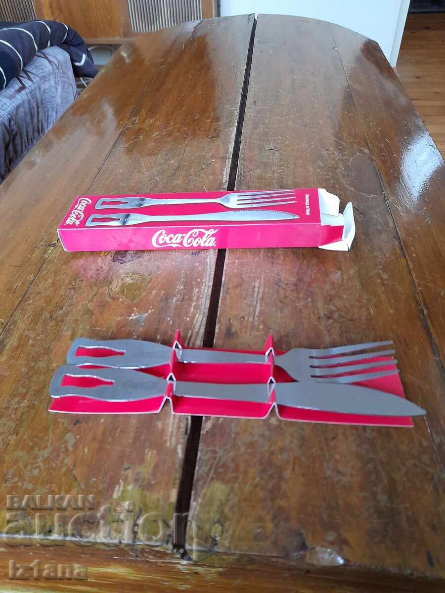 Cutlery, Knife and Fork Coca Cola, Coca Cola with price € 11.00 | 21.51 BGN
