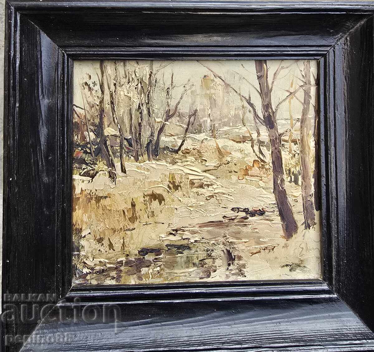 B.Z.TS Ευγένιος Τομόφ 1934 - 2006 "Χειμώνας κοντά στη Σόφια" B.Z.TS Ευγένιος Τομόφ 1934 - 2006 "Χειμώνας κοντά στη Σόφια"