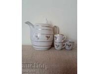 Сервиз за ракия IZIDA с златен кант 1968 г.