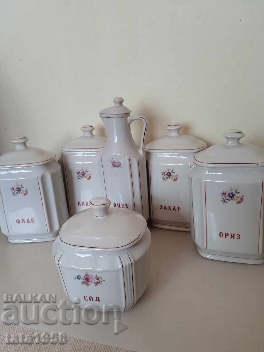 Set de servire Kitsch Vechi porțelan bulgăresc