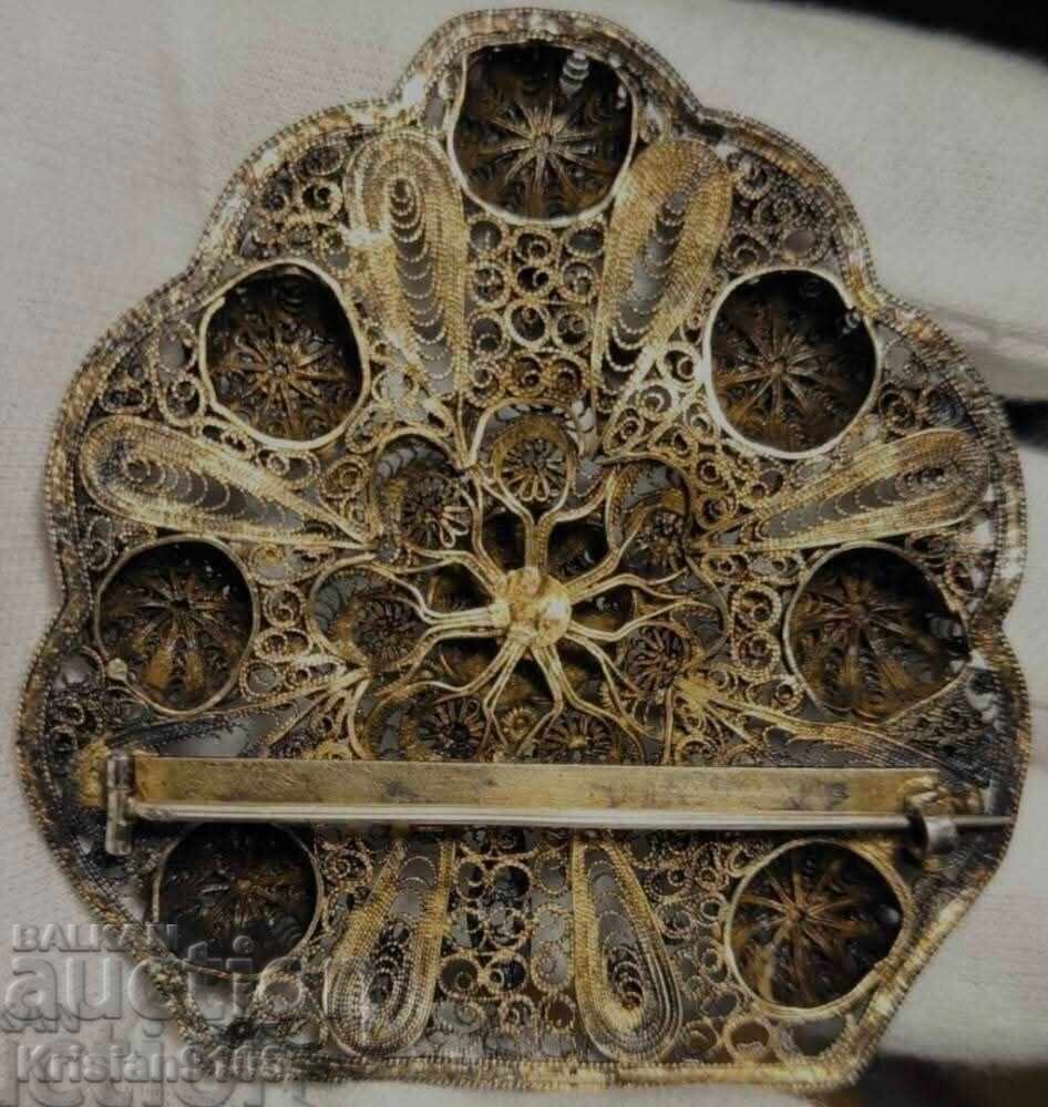 Brooch Over 200 Years Old Filigree! Unique Silver Gold with price € 90.00 | 176.02 BGN
