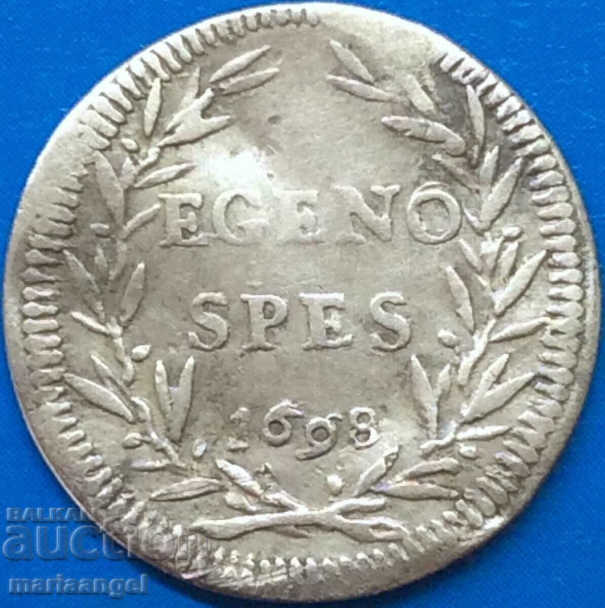 Ινοκέντιος XII Γρόσσι 1698 Βατικανό ασήμι - σπάνιο με τιμή € 64.00 | 125.17 BGN