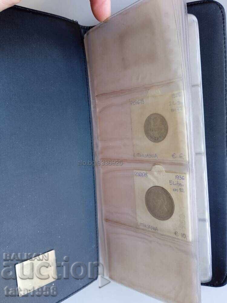 Licitație Album pentru medalii, monede, cărți de vizită 25,5 * 12,3 cm, Nou