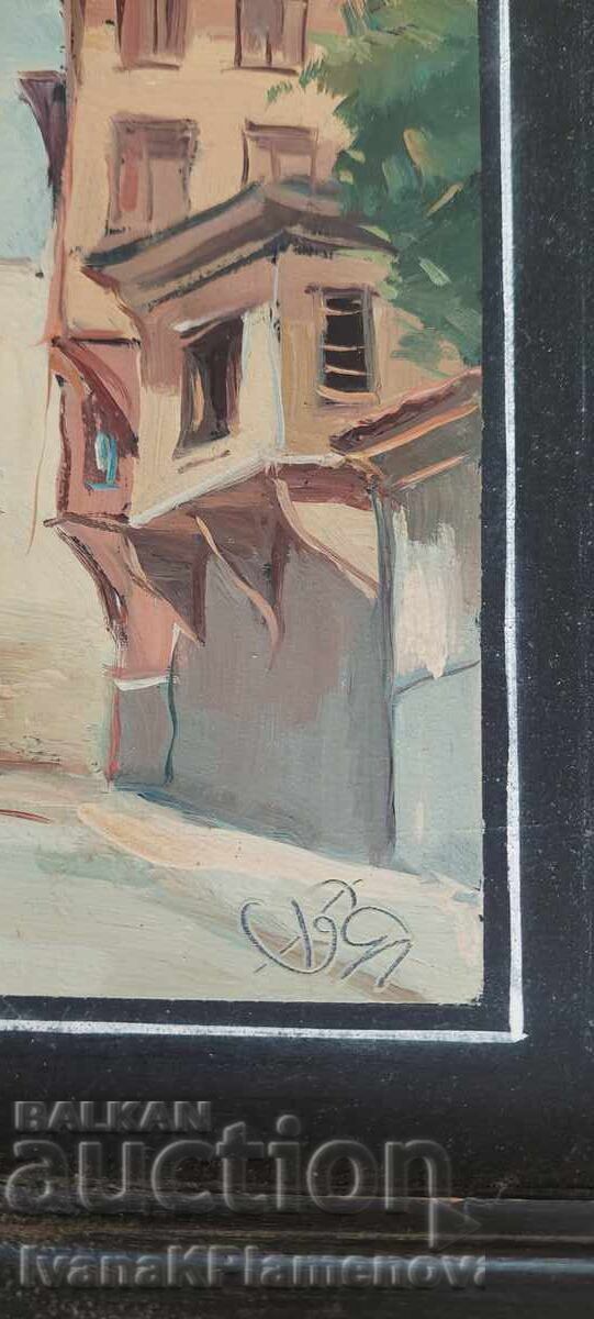 Delivery of Painting on wooden board 30cm x 25cm for connoisseurs