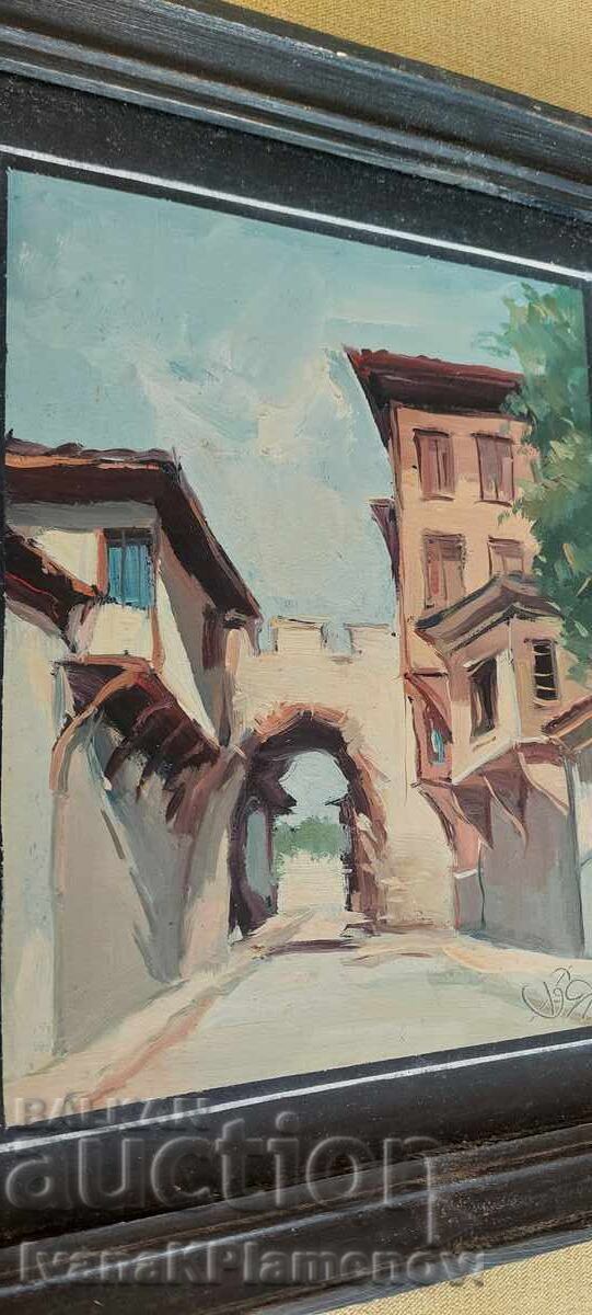 Painting on wooden board 30cm x 25cm for connoisseurs - 5