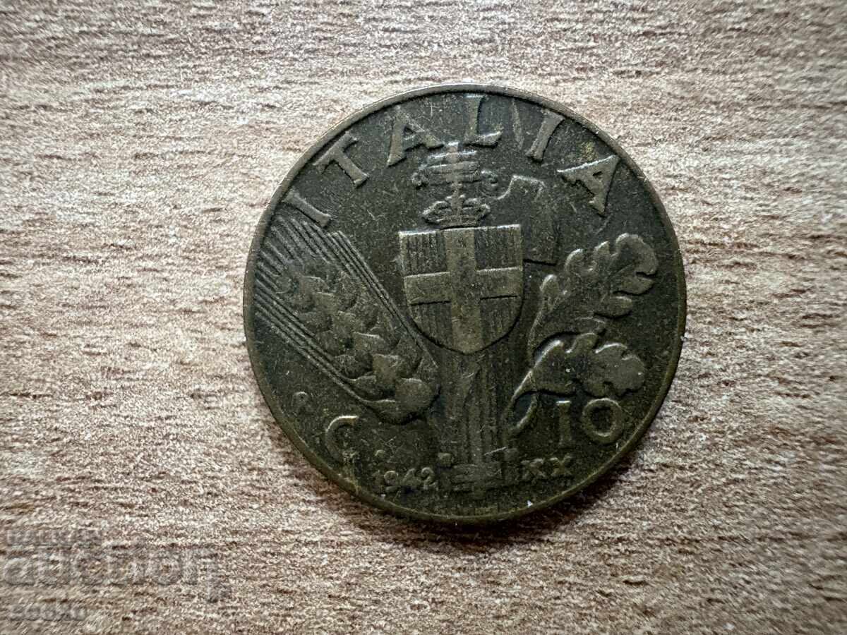 Italia - 10 centesimi (1942)