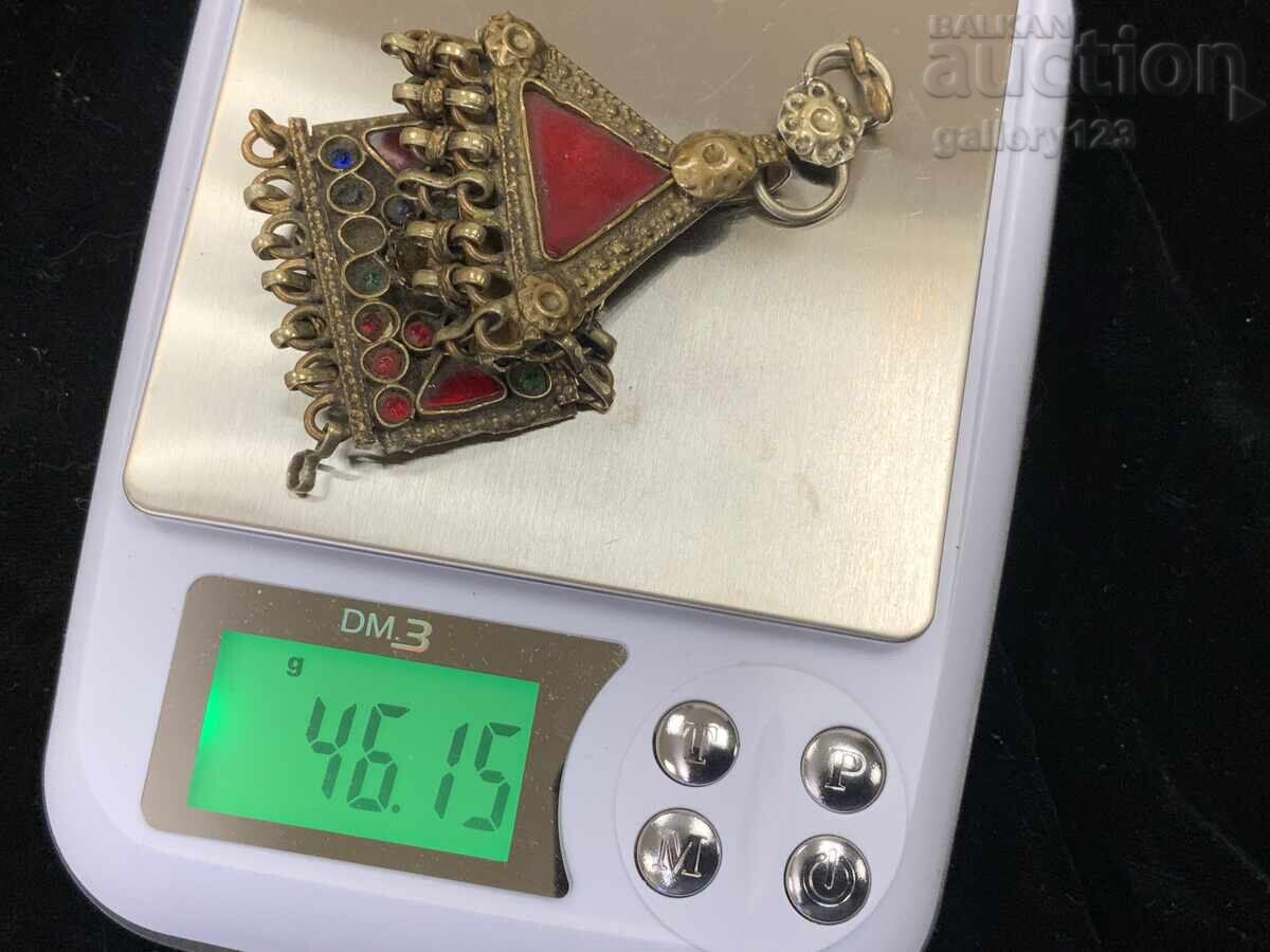 Old teardrop pendant jewelry - 7