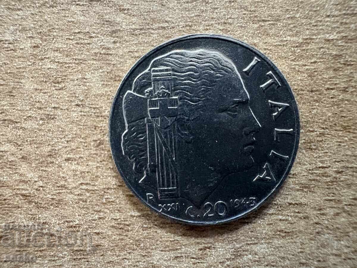 Italia - 20 centesimi (1943)