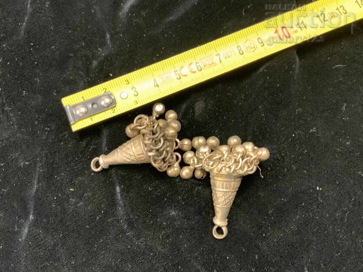 Аукцион Накит трепки висулки наушници бял метал Аукцион Накит трепки висулки наушници бял метал