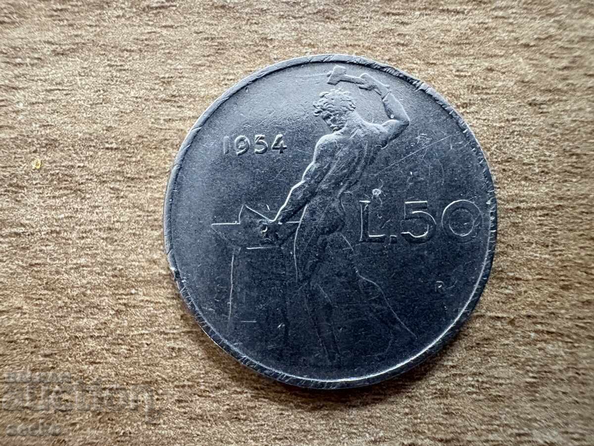 Italia - 50 lire (1954)