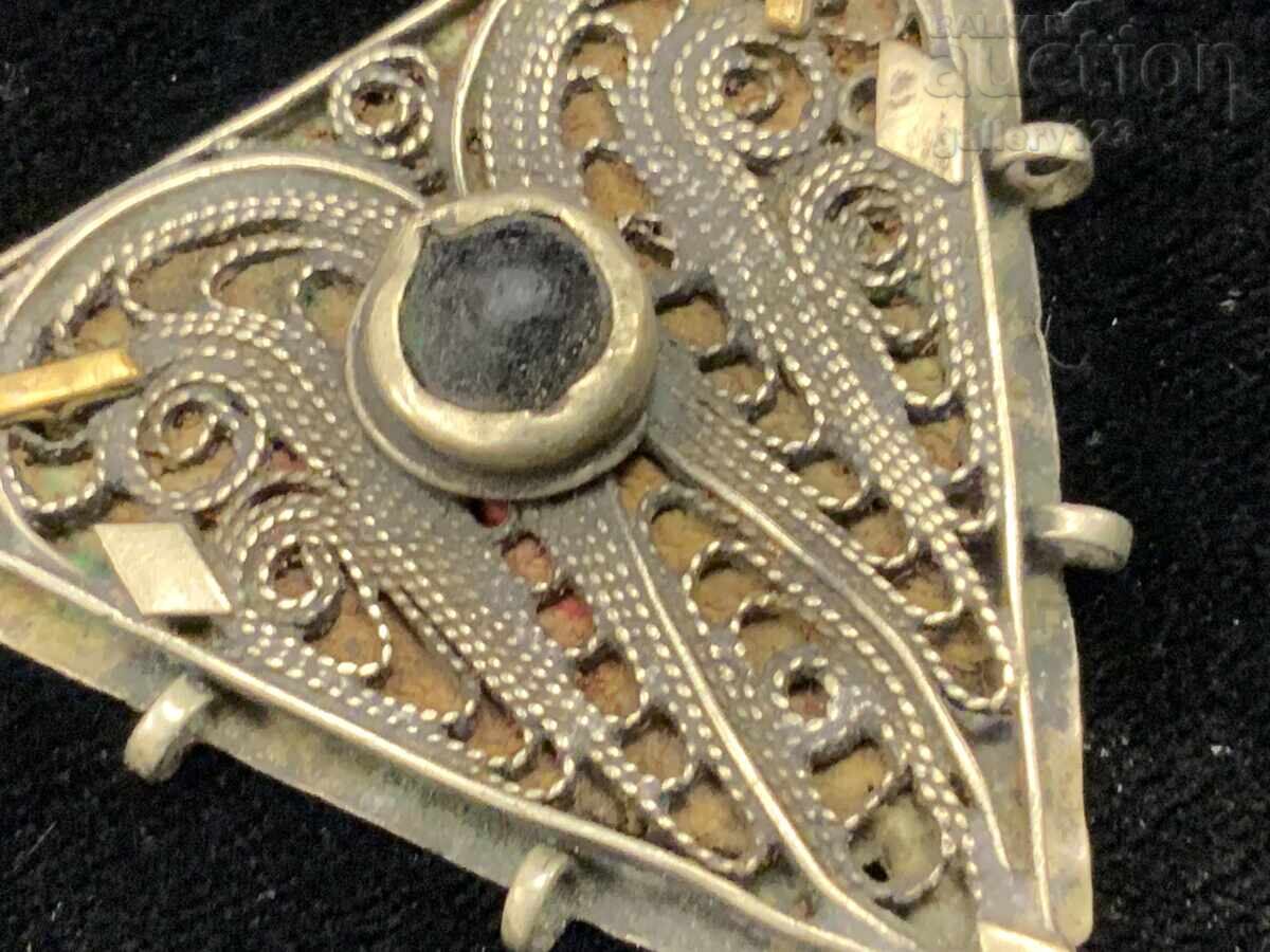 Παράδοση Κόσμημα ασήμι κομμένο γυαλί φιλιγκράν Παράδοση Κόσμημα ασήμι κομμένο γυαλί φιλιγκράν