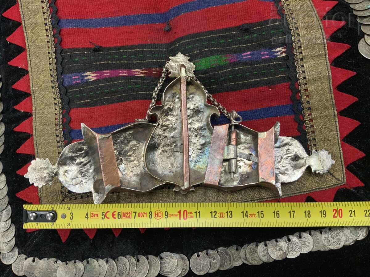 Pafte din ținutul Kjustendil, argint, proba 300-400, sticlă colorată, aurite - 7 Pafte din ținutul Kjustendil, argint, proba 300-400, sticlă colorată, aurite - 7