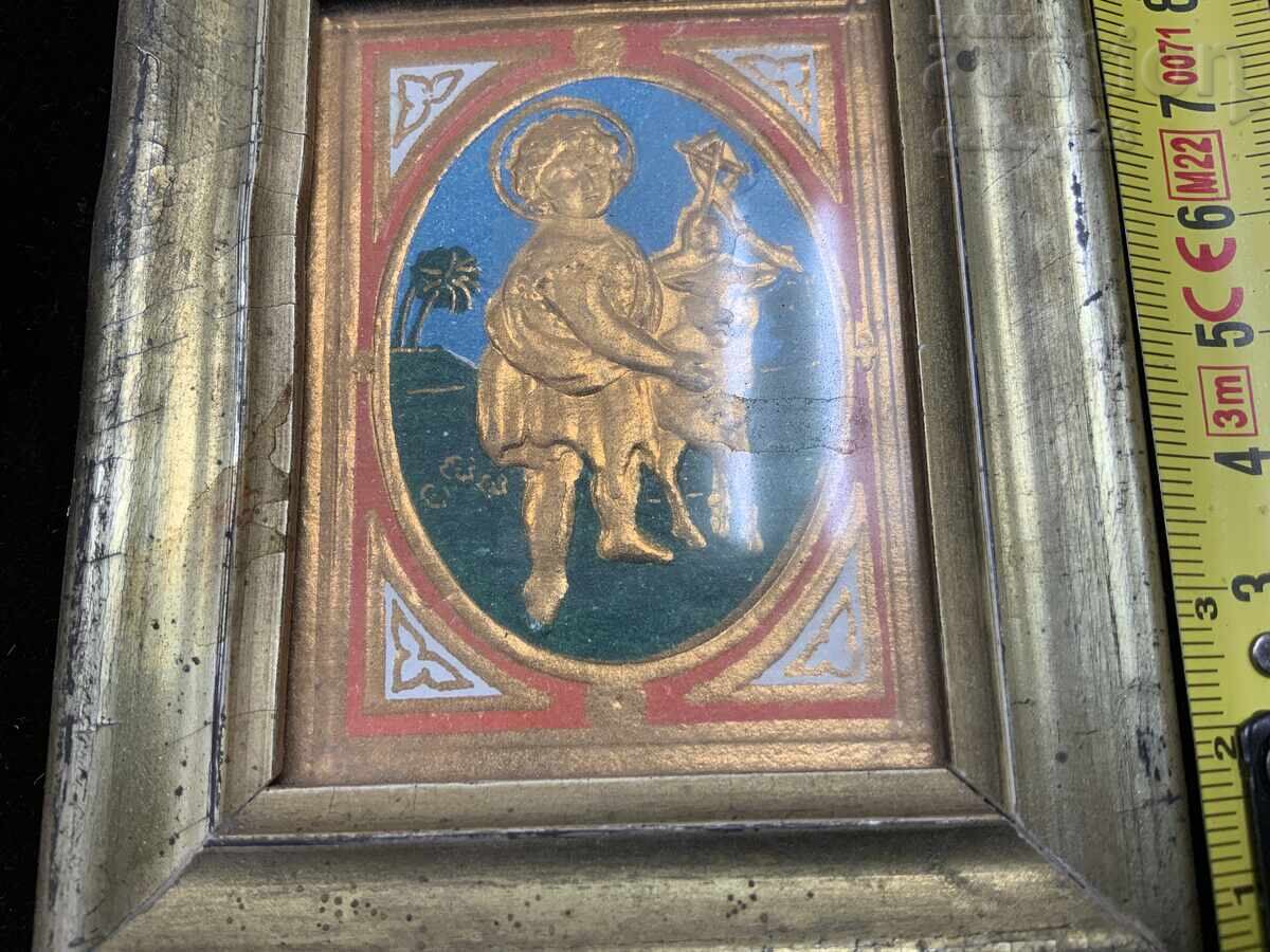 Mica icoană veche cu preț € 1.50 | 2.93 BGN Mica icoană veche cu preț € 1.50 | 2.93 BGN