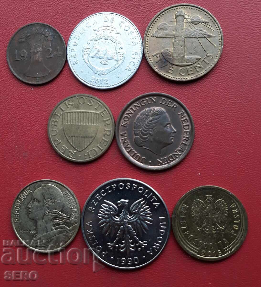 Lot mixt de 8 monede cu preț € 0.50 | 0.98 BGN