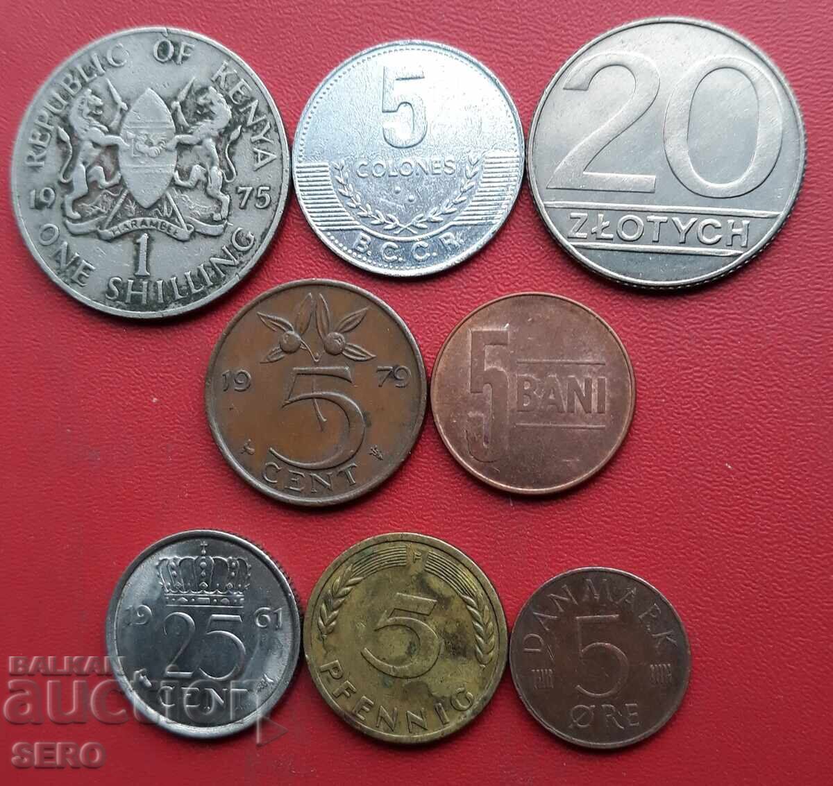 Lot mixt de 8 monede