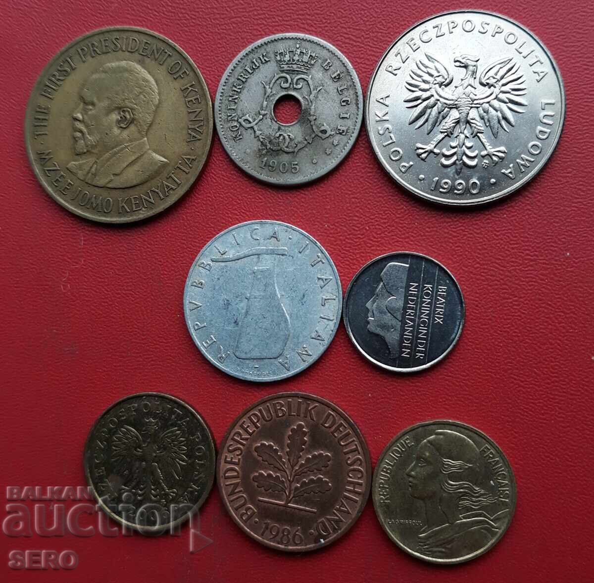 Lot mixt de 8 monede cu preț € 0.50 | 0.98 BGN Lot mixt de 8 monede cu preț € 0.50 | 0.98 BGN