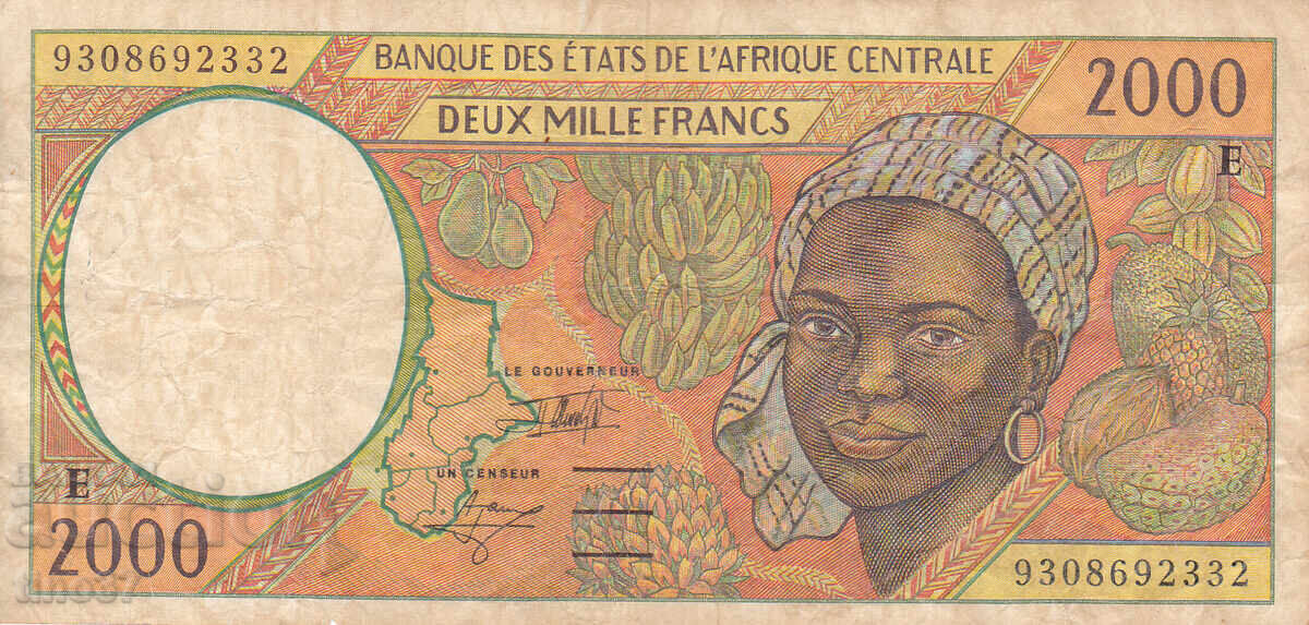 tino37 - CENTRAL AFRICA /CAMEROON/ - 2000 FRANCS - 1993 with price € 8.40 | 16.43 BGN tino37 - CENTRAL AFRICA /CAMEROON/ - 2000 FRANCS - 1993 with price € 8.40 | 16.43 BGN