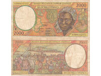tino37- AFRICA CENTRALĂ /CAMERUN/ - 2000 FRANCI - 1993