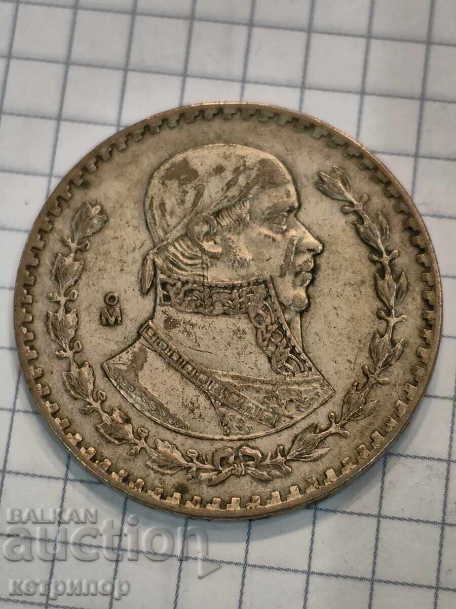 1 πέσο Μεξικού 1963 ασημένιο με τιμή € 10.00 | 19.56 BGN 1 πέσο Μεξικού 1963 ασημένιο με τιμή € 10.00 | 19.56 BGN