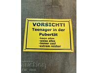 Plăcuță germană Rară