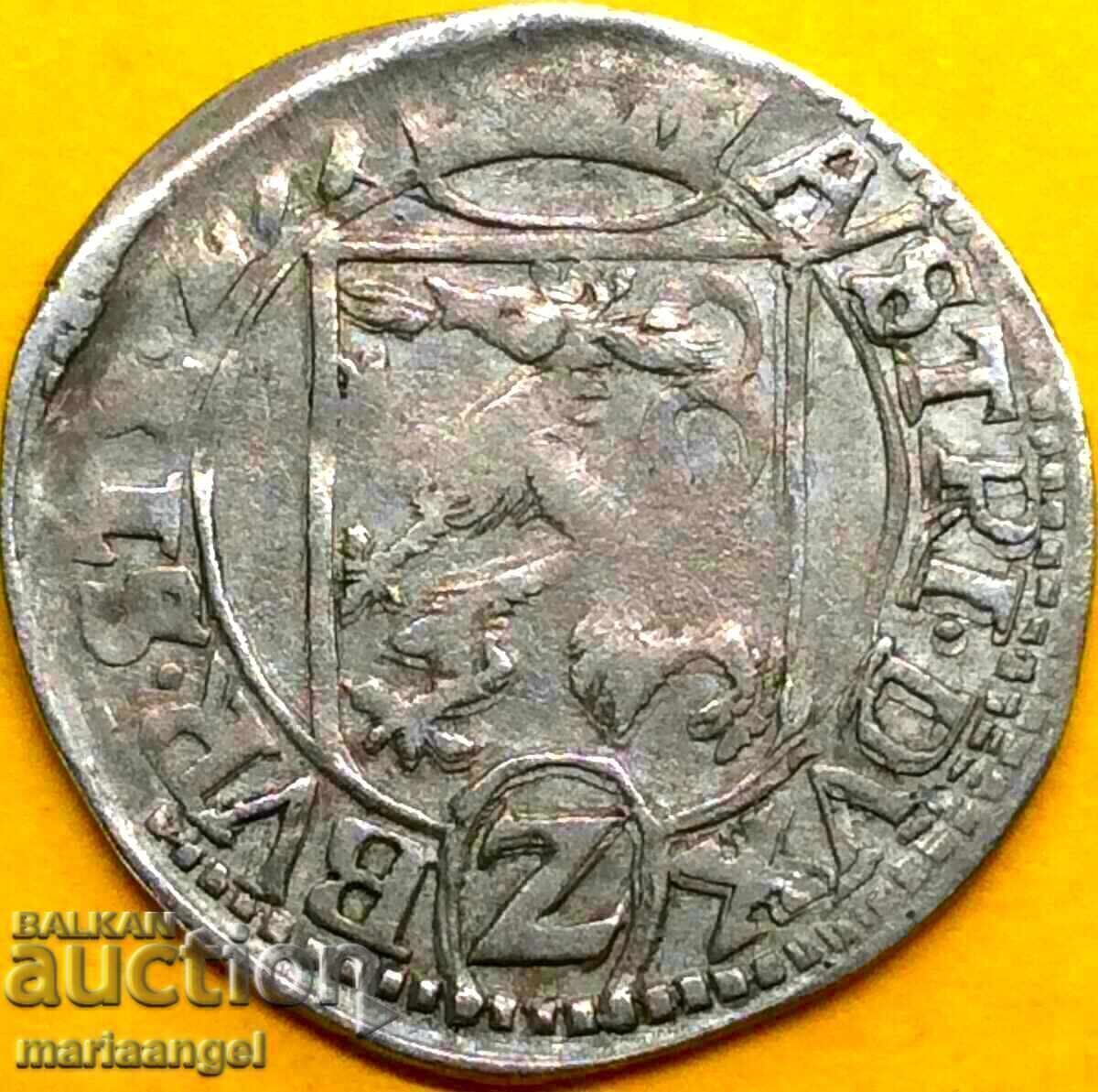 Австрия 2 кройцера 1577 Ерцхерцог Карл Грац - изкл. Рядка с цена € 64.00 | 125.17 лв.