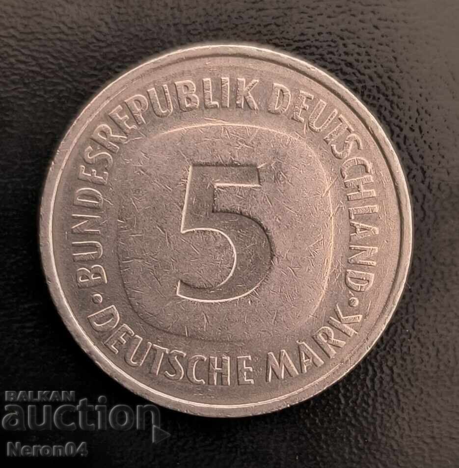 5 μάρκα 1982 γράμμα D, Δυτική Γερμανία