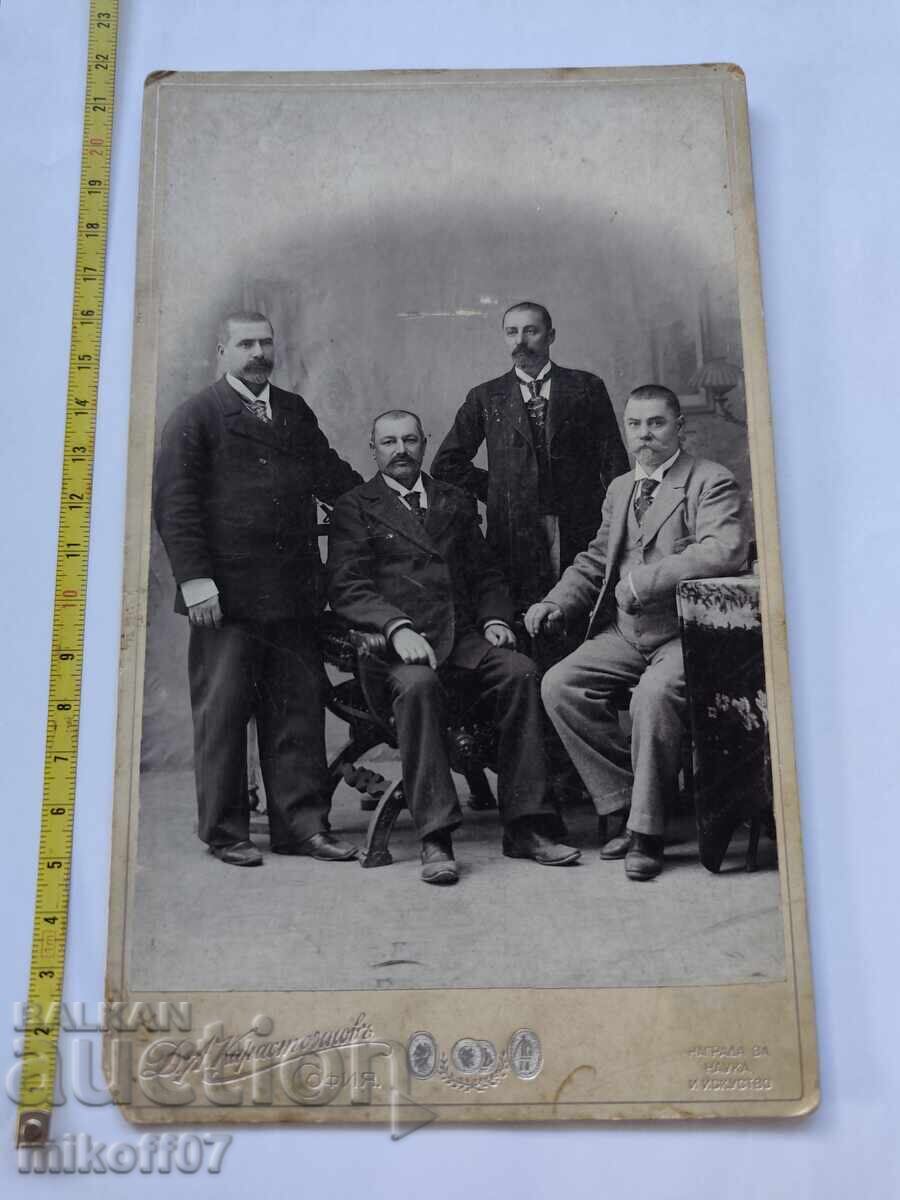 Fotografie pe carton, Comitet, Personalități, Karastoyanov 1897