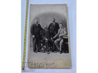 Снимка картон фотография Комитет Личности Карастоянов 1897