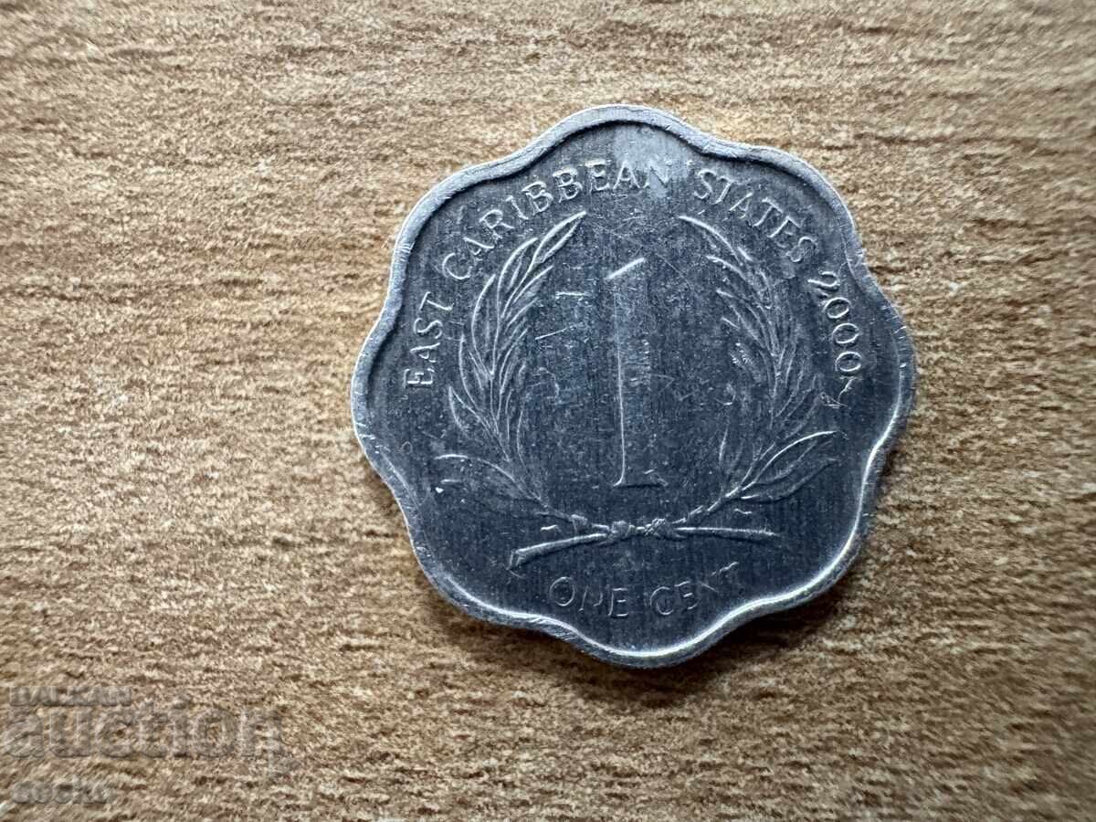 Източни Кариби - 1 цент (2000)